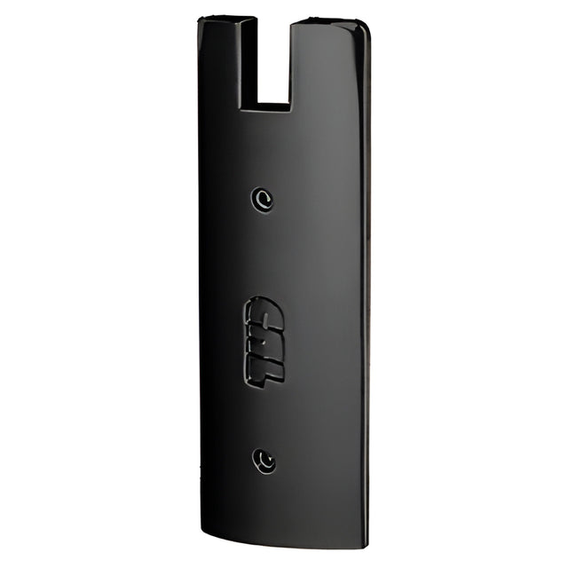 CRL Black Powder Coated End Cap for 6" Square 3/4" Glass Wedge-Lock® Door Rail