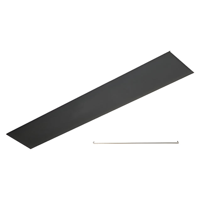 CRL Black Powder Coated Flat Snap-In Channel 240"