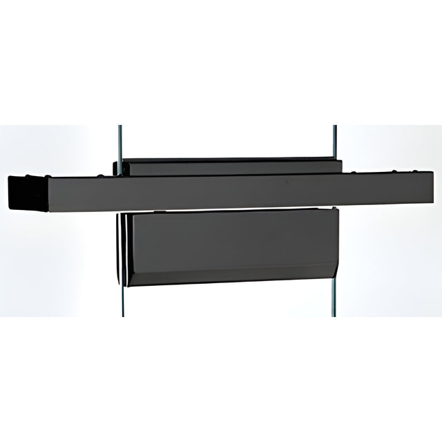 CRL Black Powder Coated Single Floating Header for Overhead Concealed Door Closers for 36" Wide Opening
