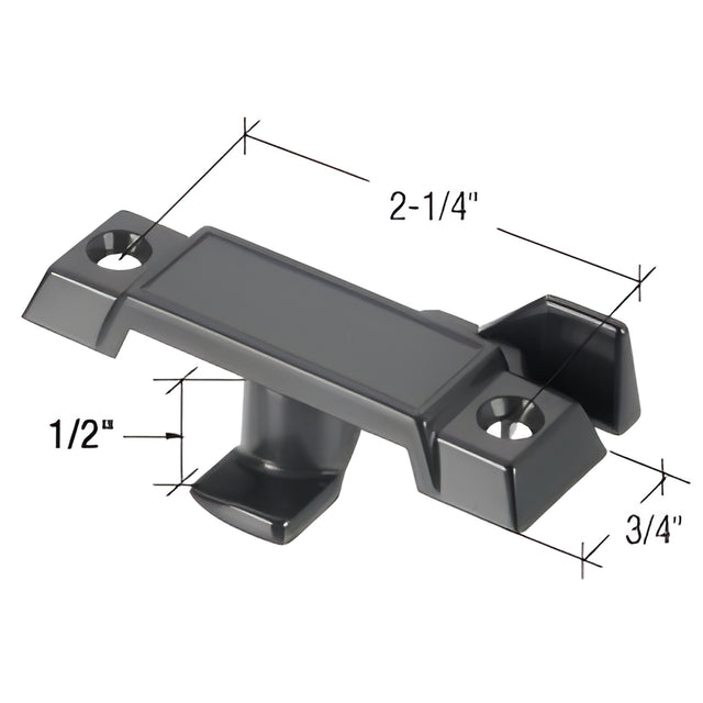 CRL Black Sash Lock with 2-1/4" Screw Holes for Acorn Windows