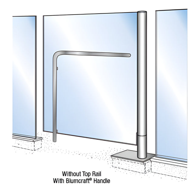 CRL Blumcraft® Polished Stainless Free-Standing Post Gate System