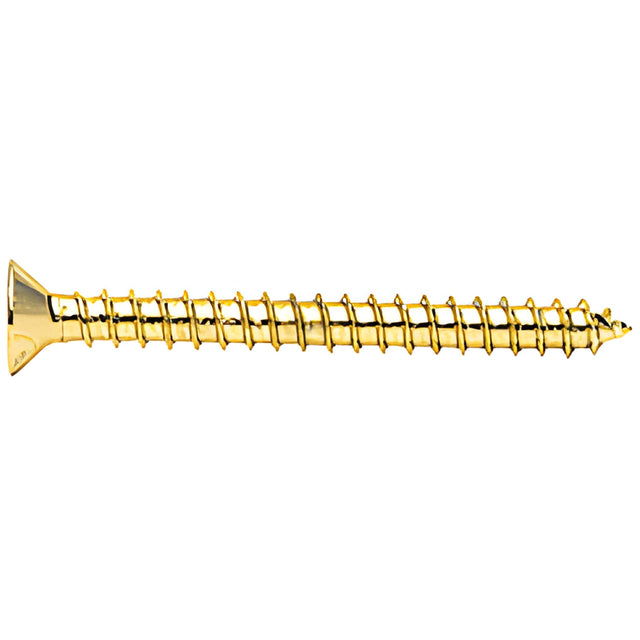 CRL Brass 10 x 2" Wall Mounting Flat Head Phillips Sheet Metal Screws