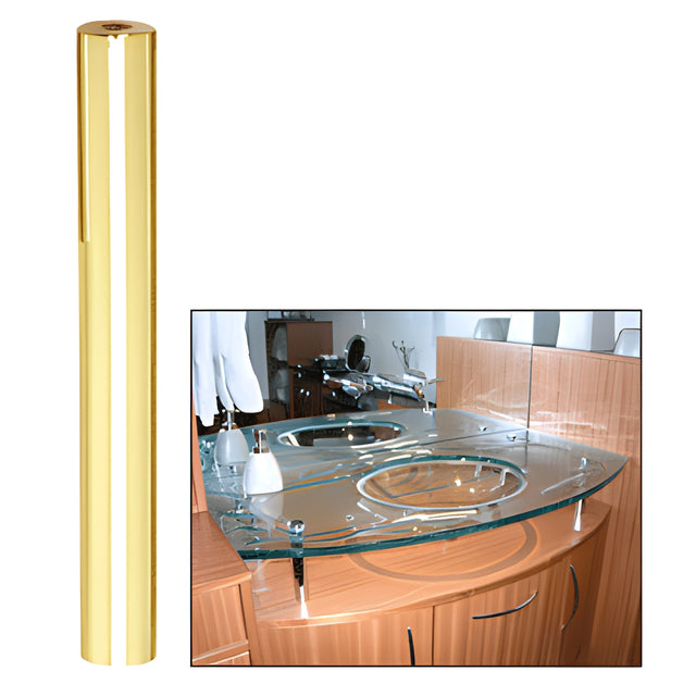 CRL Brass 3/4" Diameter by 6" Long Standoff Base