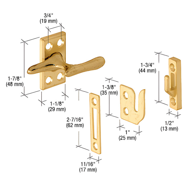 CRL Brass Casement Sash Lock