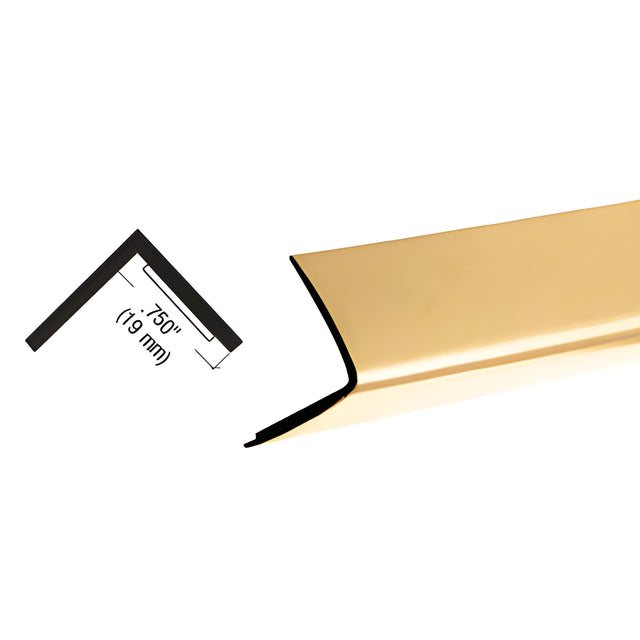 CRL Brass Plastic 3/4" Reflective Outside Angle