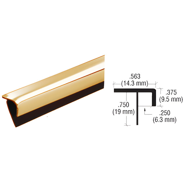 CRL Brass Plastic Reflective Outside Corner