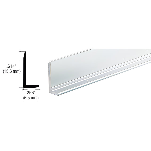 CRL Brite Anodized 1/4" Aluminum L-Bar Extrusion