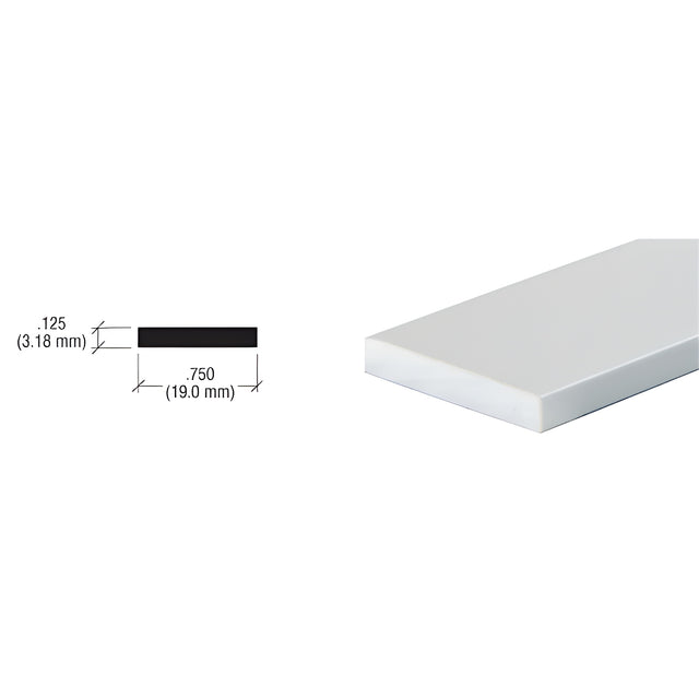CRL Brite Anodized 3/4" x 1/8" Aluminum Flat Bar Extrusion