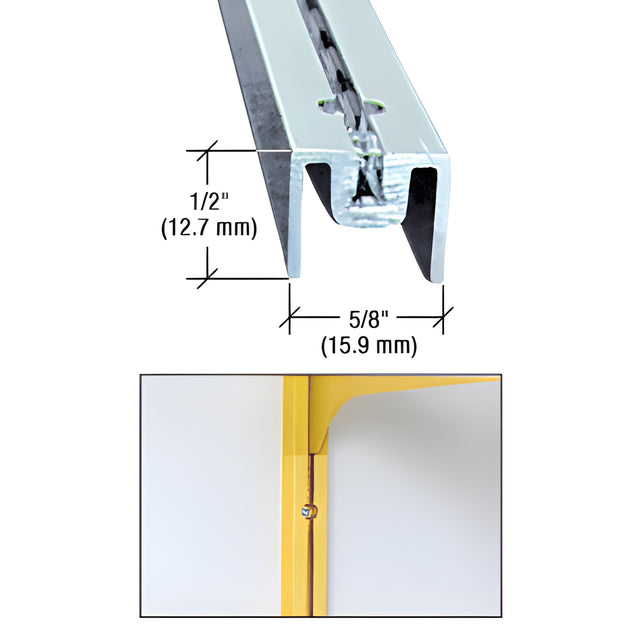 CRL Brite Anodized 48" Aluminum Wall Standard