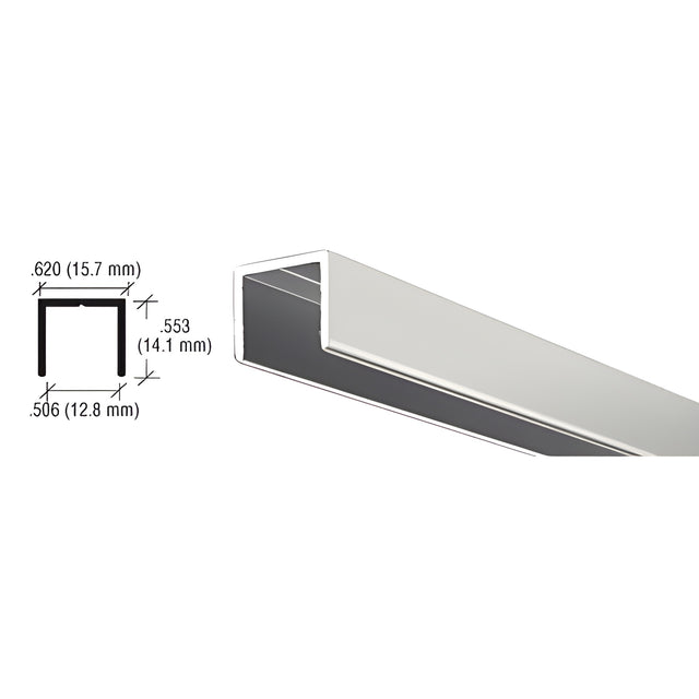 CRL Brite Anodized Aluminum 1/2" U-Channel