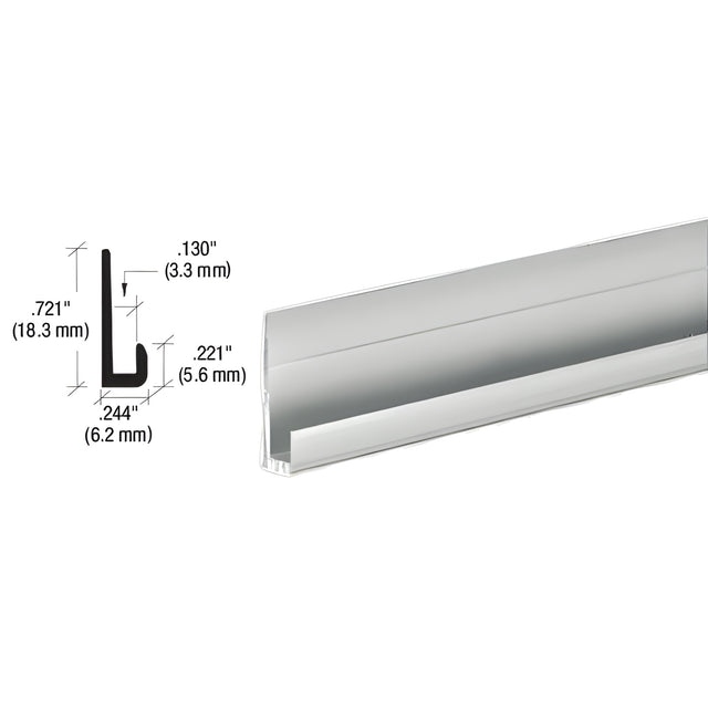 CRL Brite Anodized Aluminum 1/8" J-Channel