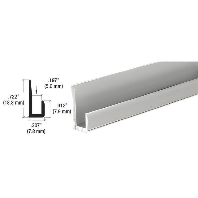 CRL Brite Anodized Aluminum 3/16" J-Channel