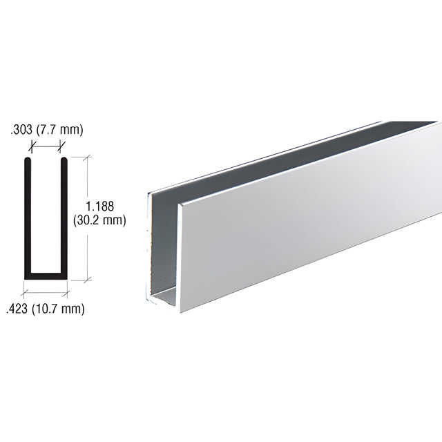 CRL Brite Anodized Aluminum Channel Extrusion
