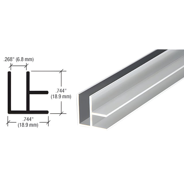 CRL Brite Anodized Aluminum Corner Extrusion