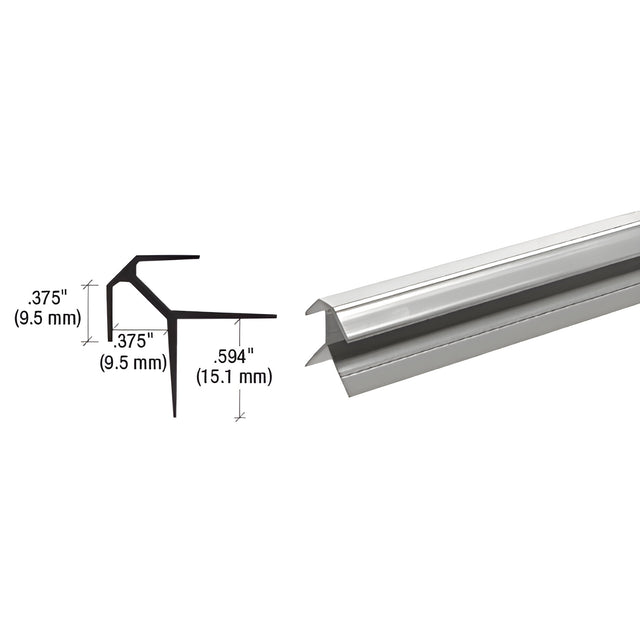 CRL Brite Anodized Aluminum Outside Corner Extrusion