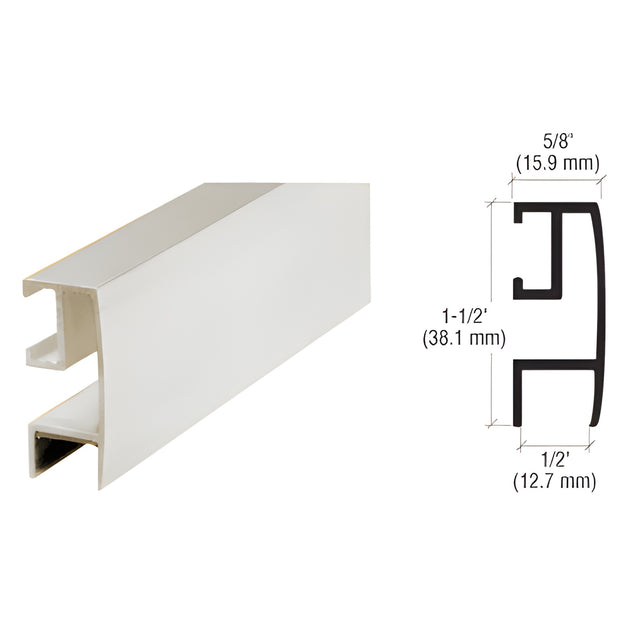 CRL Brite Anodized Rectangular Mirror Frame Extrusion