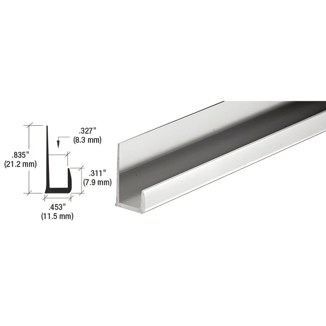 CRL Brite Anodized Standard 5/16" J-Channel