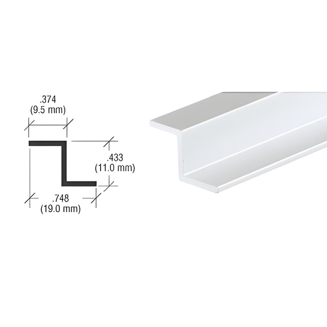 CRL Brite Anodized Z-Bar Aluminum Channel