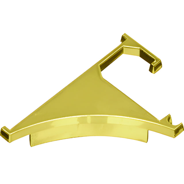 CRL Brite Gold Anodized End Cap for 3/8" Aluminum Shelving Extrusion