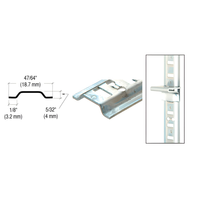 CRL Brite Zinc 36" Surface Mount Standard