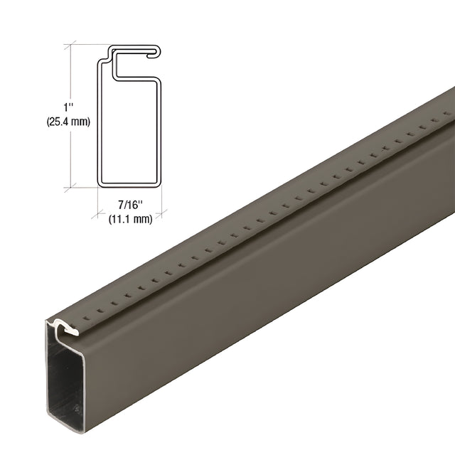 CRL Bronze 1" x 7/16" Roll Formed Screen Frame 146"