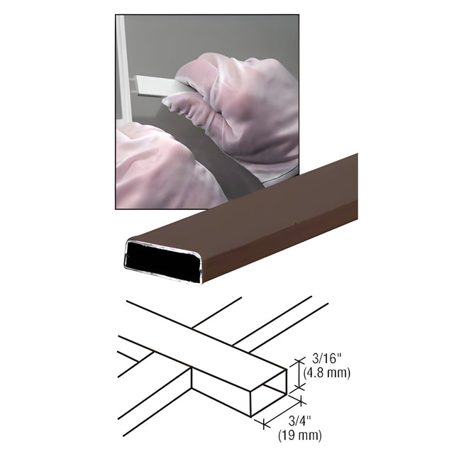 CRL Bronze 3/16" x 3/4" Muntin Bar