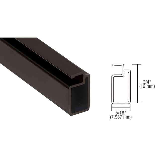 CRL Bronze 3/4" x 5/16" Extruded Screen Frame