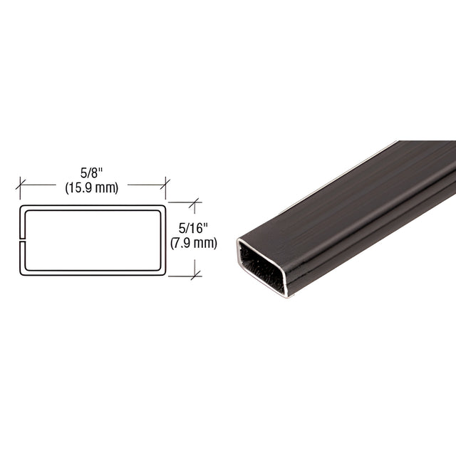 CRL Bronze 5/8" x 5/16" Roll Formed Aluminum Spreader Bar