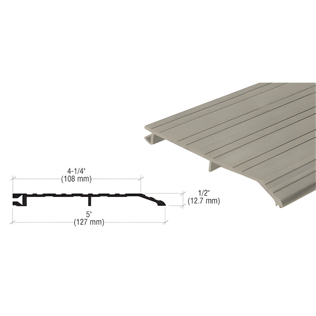 CRL Bronze 5" x 1/2" Offset 73" Long Saddle Threshold