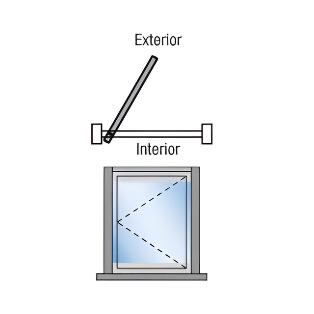 CRL Bronze Anodized S80 Monterey Thermally Broken Pivot 1 Panel Left Hand Exterior Swing with Flush Sill