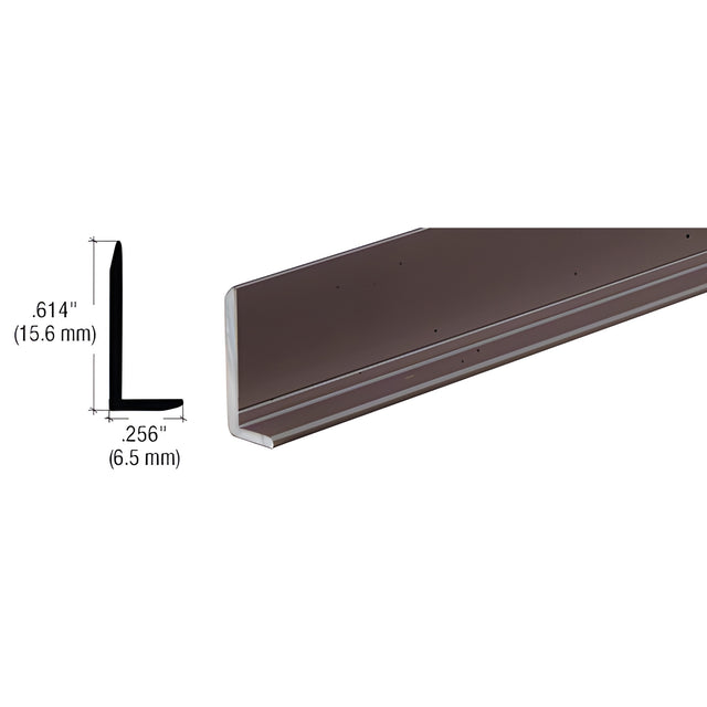 CRL Bronze Electro-Static Paint 1/4" Aluminum L-Bar Extrusion