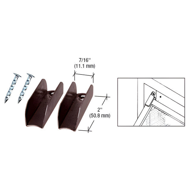 CRL Bronze Finish Jiffy Hangers with Nails - Bulk