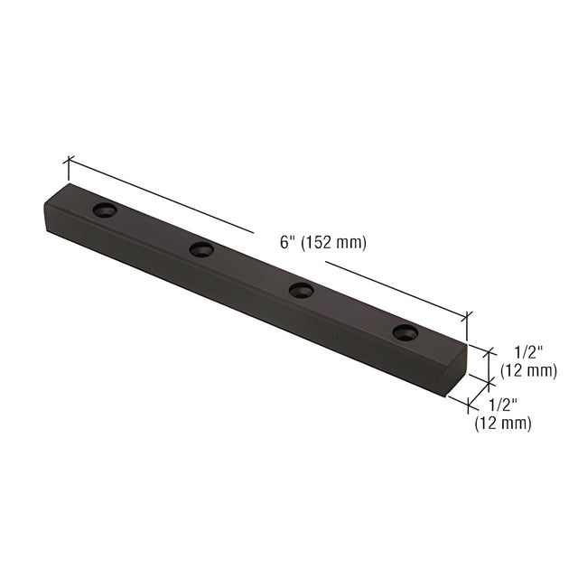 CRL Bronze Header Mounted Double Door Stop