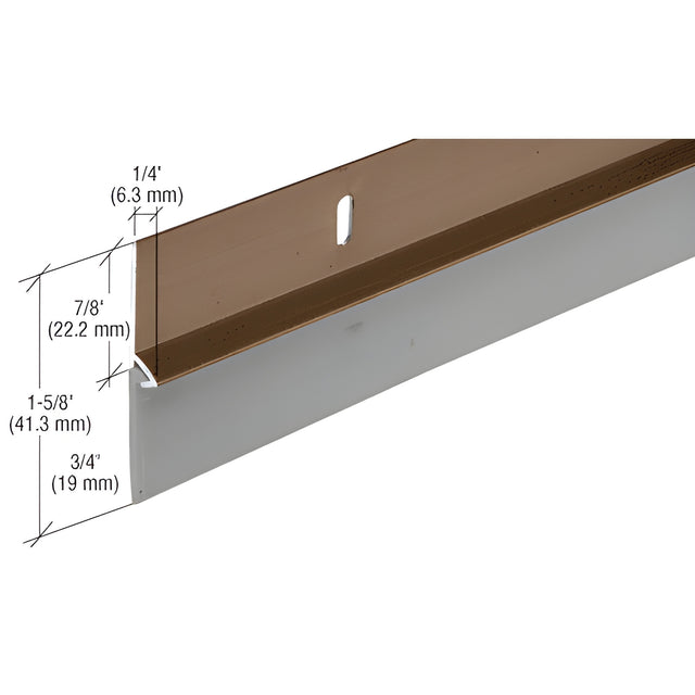 CRL Brown Aluminum Door Sweep