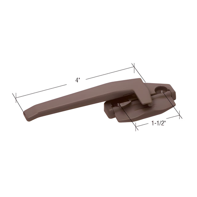 CRL Brown Left Hand Cam Handle with 1-1/2" Screw Holes