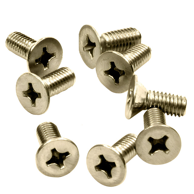 CRL Brushed Bronze 6 x 15 mm Cover Plate Flat Head Phillips Screws