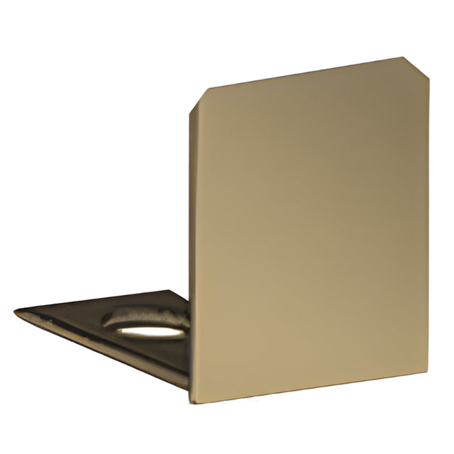 CRL Brushed Bronze End Cap for 3/8" Deep U-Channel