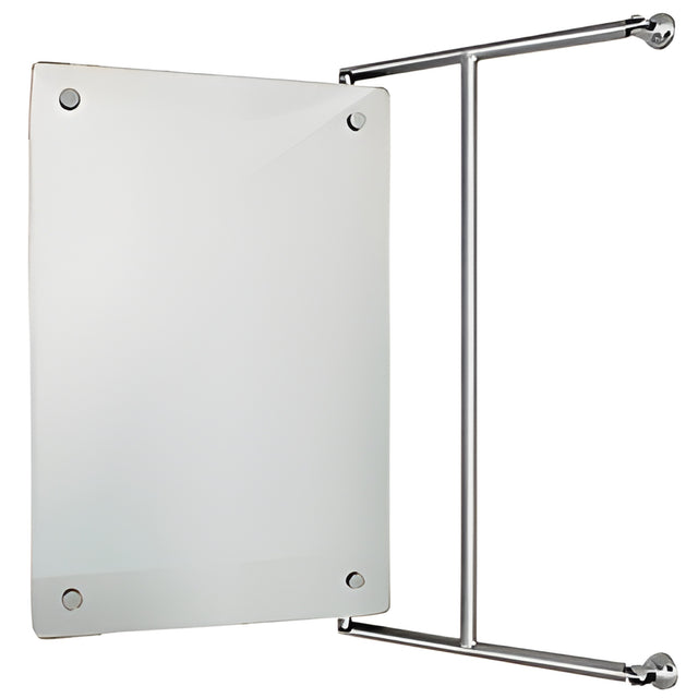 CRL Brushed Nickel 15" x 23" Frameless Pivot Mirror