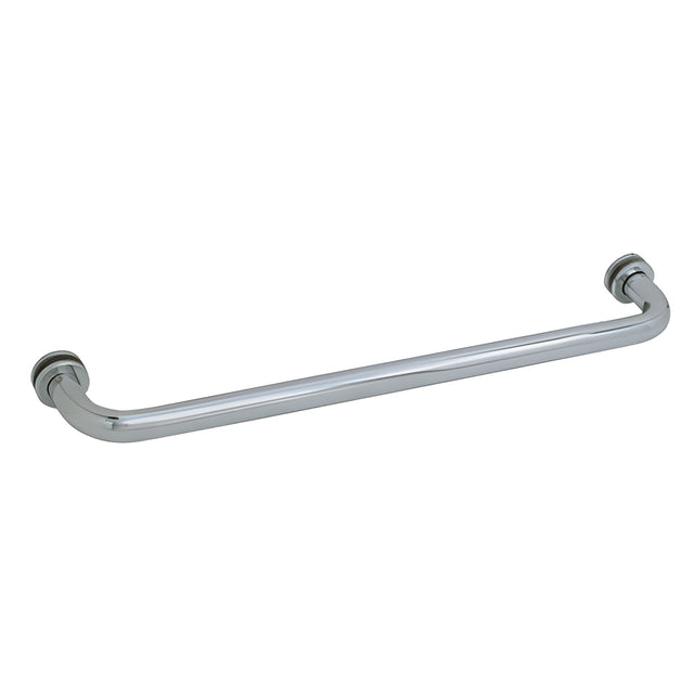 CRL Brushed Nickel 24" Single-Sided Towel Bar for Glass