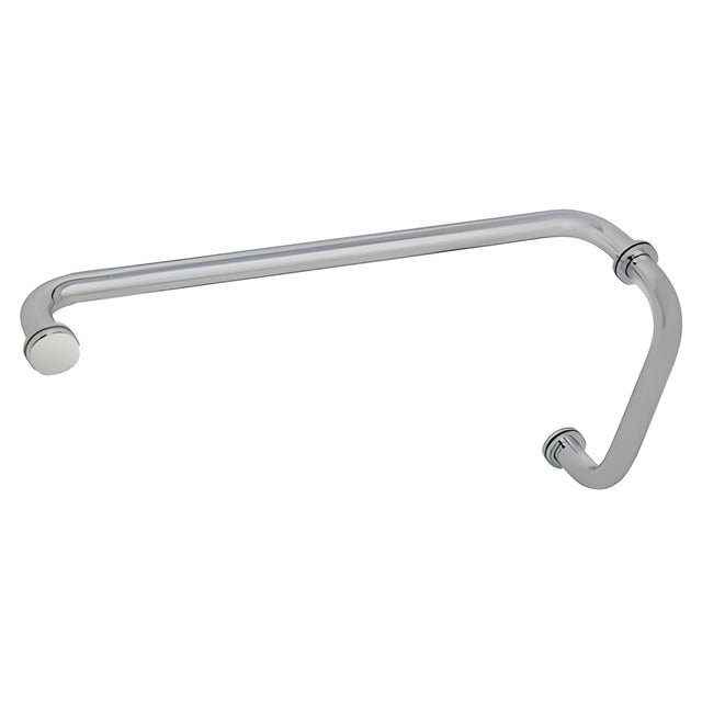 CRL Brushed Nickel 8" Pull Handle and 20" Towel Bar BM Series Combination With Metal Washers