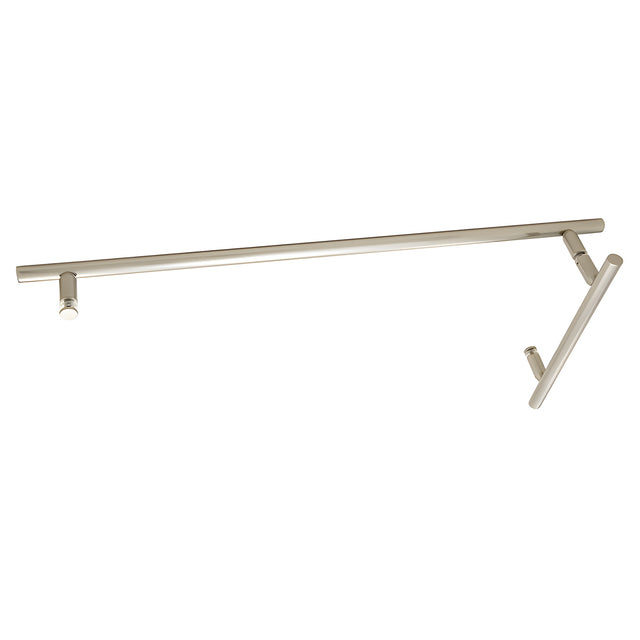 CRL Brushed Nickel 8" x 24" LTB Combo Ladder Style Towel Bar