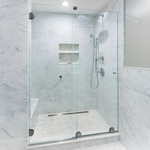 CRL Brushed Nickel Essence® Series Basic Sliding Door Kit