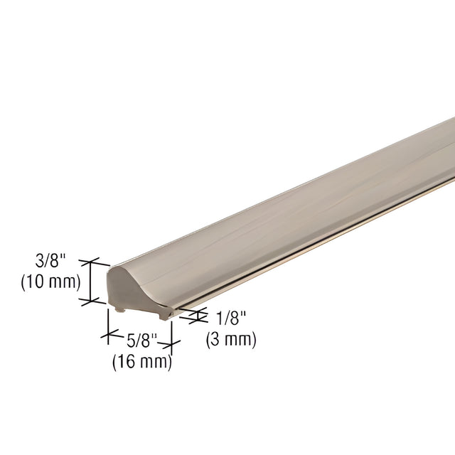 CRL Brushed Nickel Frameless Shower Door Tapered Threshold