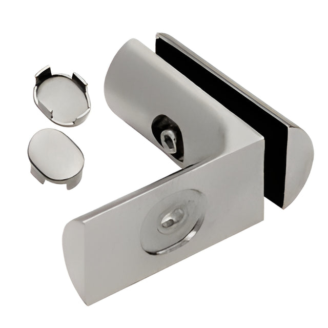 CRL Brushed Nickel Hydroslide 90 Degree Wall-to-Glass Bracket