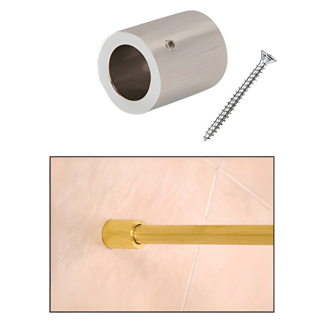CRL Brushed Nickel Slim Line Wall Mount Fitting
