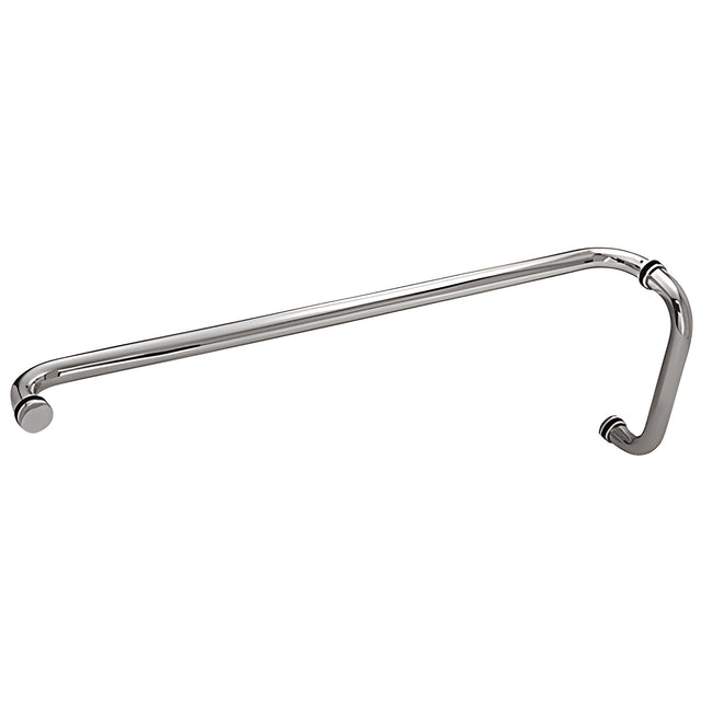 CRL Brushed Stainless 10" x 28" Back-to-Back Straight Combination Push and Pull Handle Set