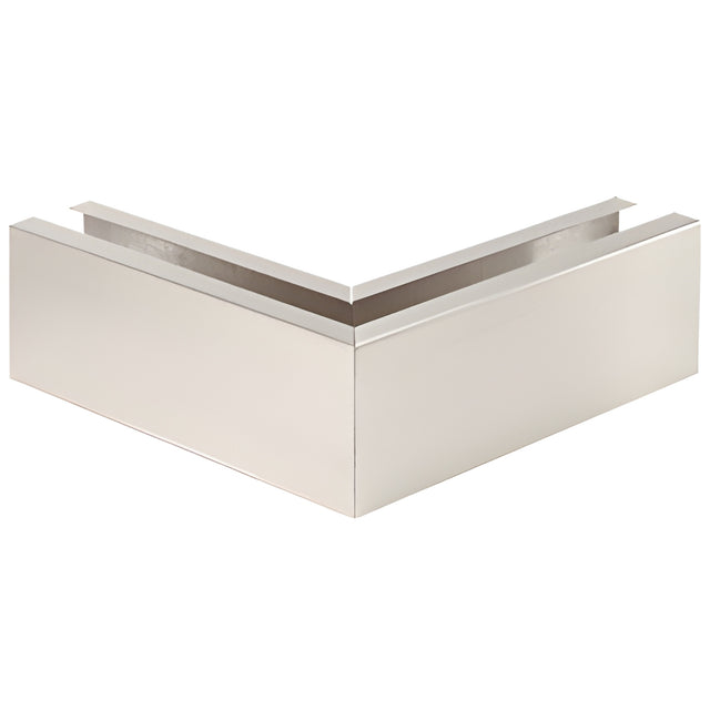 CRL Brushed Stainless 12" 90º Mitered Corner Cladding for B7S Series Heavy-Duty Square Base Shoe