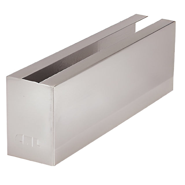 CRL Brushed Stainless 12" Welded End Cladding for L21S Series Standard Square Base Shoe