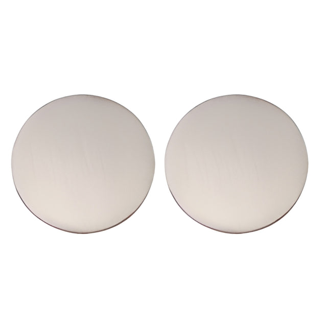 CRL Brushed Stainless 2" Blank Round Glass Presence Indicator Set