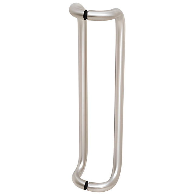 CRL Brushed Stainless 24" Glass Mounted Offset Pull Handle